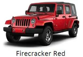 Firecracker red Jeep